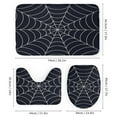 thumbnail image 3 of Spider Web Shower Curtain Waterproof Bathroom Curtain Set with Hooks Home Decor Bathroom Curtains 4pcs, 3 of 6