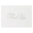 thumbnail image 3 of JAM Paper Thank You Card Sets, Silver Script with Silver Metallic Envelopes, 25/Pack, 3 of 4