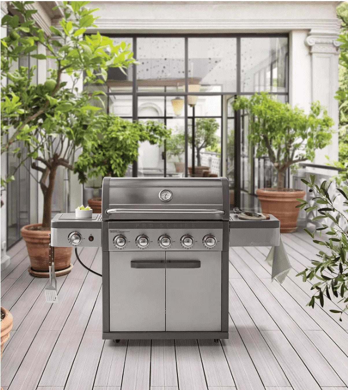5 burner stainless steel gas cheap grill