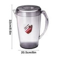 thumbnail image 2 of Plastic Water Pitcher with Lid, Iced Tea Pitcher for Lemonade and Beverages, Large Capacity, Durable, Easy to Clean, Suitable for Home and Parties, 2 of 7