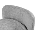 thumbnail image 5 of Meridian Furniture Peyton Grey Boucle Fabric Bench, 5 of 5