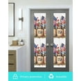 thumbnail image 5 of Window Privacy Film American Flag Stained Glass Window Film Decorative Sun Block Window Cover Vintage Daisy Flower Farmhouse Sfyle Window Clings Static Adhesive Sticker for Bathroom 23.6"x78.7", 5 of 7