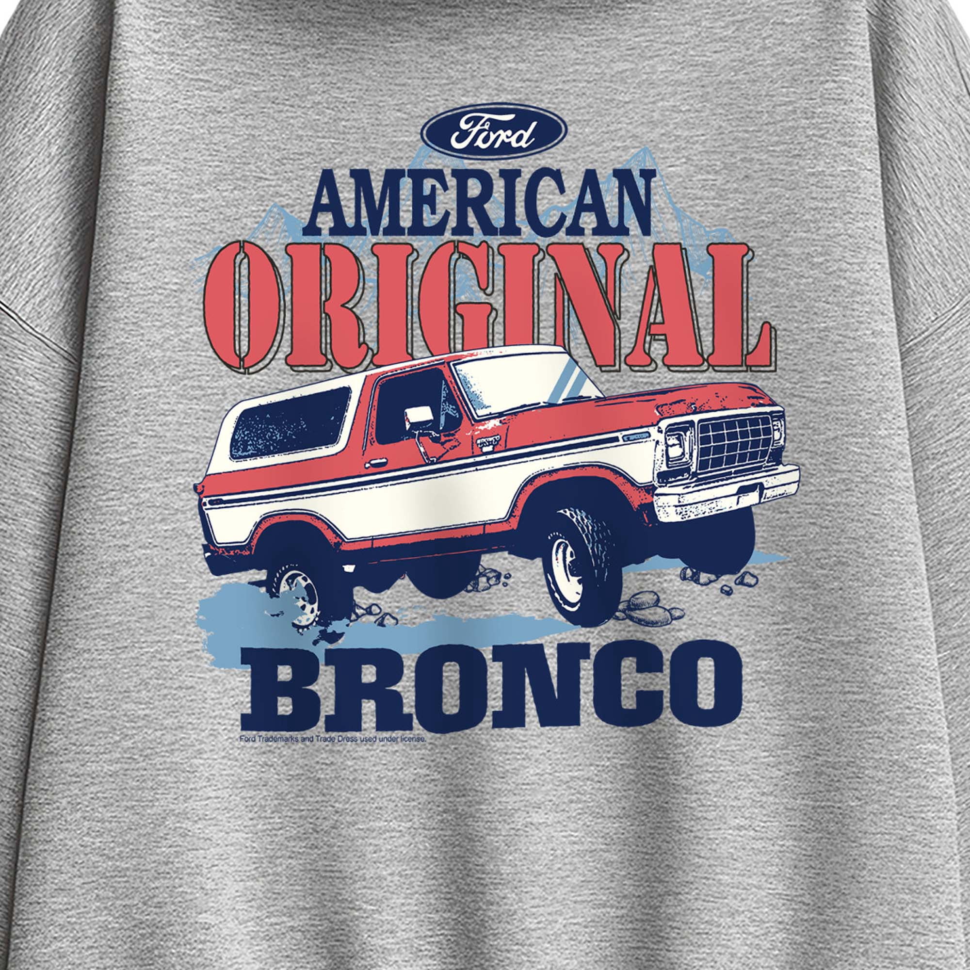 Ford - American Original Bronco - Women's Oversized Fleece Hoodie Sweatshirt