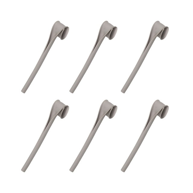 Pajitas de silicona Naiovety paquete de 6 reutilizables para beber gris