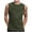 Army Green, variant on Taqqpue Men's Tank Tops Solid Color Crew Neck Sleeveless Workout Muscle Shirt Quick Dry Athletic Bodybuilding Gym Performance Tee Shirts for Swim Beach