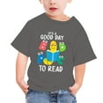 thumbnail image 6 of Vunhao Toddler Girls Striped Shirt, Vacation Short Sleeve Casual Crew Neck Graphic Tee Girls Shirt Green Size 7 T, 6 of 9