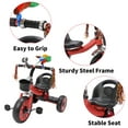 thumbnail image 2 of Lighting Tricycle For Toddlers Age 2-5 Years Old Balance Bike with Storage Basket Toddler Bike Ride-on Toys for Infant, Gifts for Baby Boys Girls(Pink\Red), 2 of 6