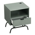 thumbnail image 5 of Furniture of America Estee 1-Drawer Wood Indoor End Table with USB Port, Sage Green, 5 of 10