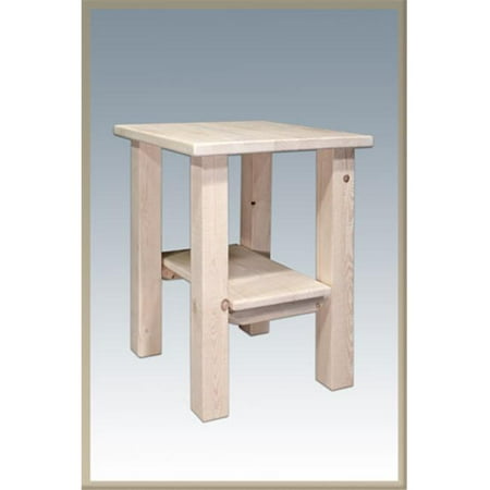 - D2D Homestead Nightstand With Shelf - Ready To Finish