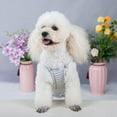 thumbnail image 3 of Zhaomeidaxi Dog Cotton Striped Design Sanitary Pantie with Adjustable Strap Suspender Physiological Pants Pet Underwear Diaper Jumpsuit for Girl Dog, 3 of 8