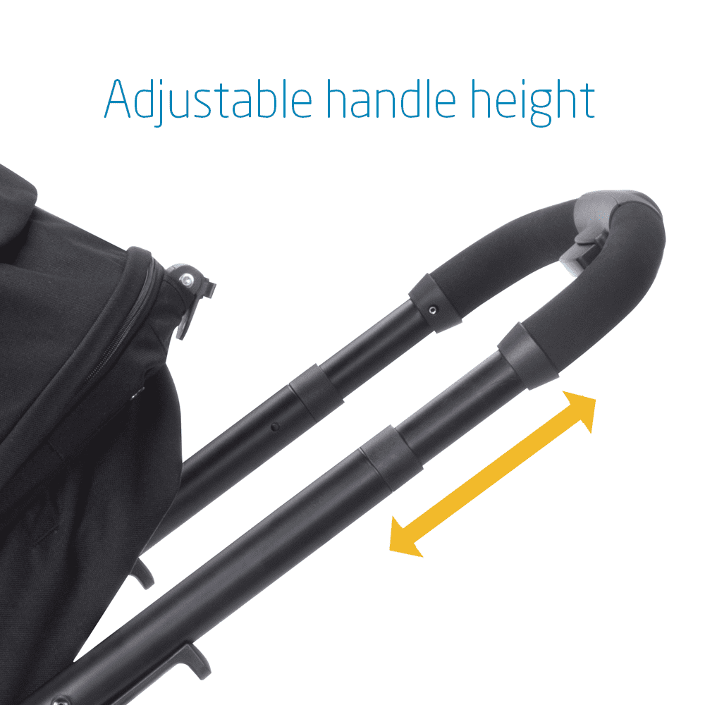 travel system with adjustable handle height