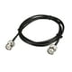thumbnail image 1 of BNC Macho a Macho Coaxial Puente Cable 50 Ohm 4Pies RG174, 1 of 5