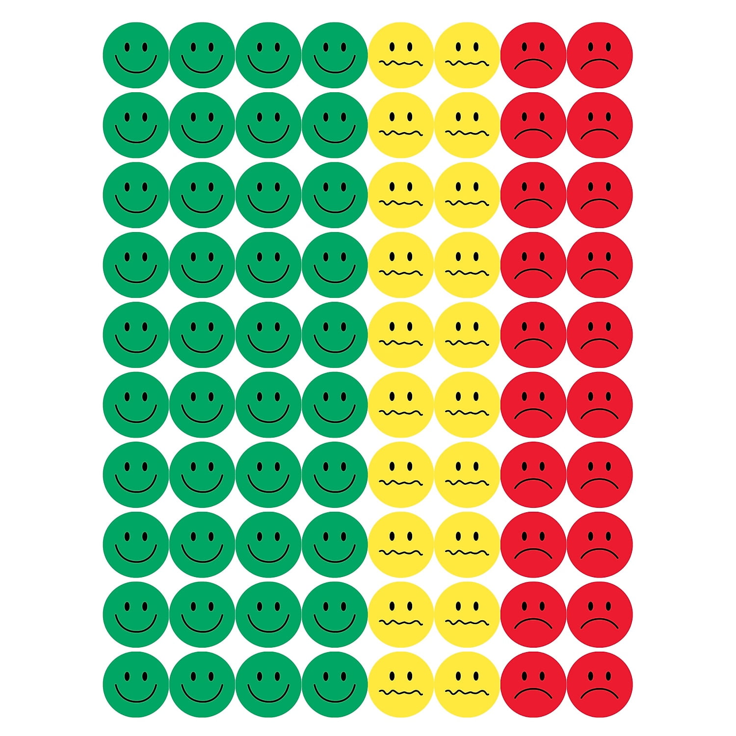 Hygloss Behavior Stickers, 0.5", 320 Per Pack, 6 Packs