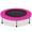 Pink, variant on Topbuy 38" Folding Mini Trampoline Portable Rebounder Trampoline with Padding & Springs Blue