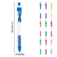 thumbnail image 3 of Uanit 10Pcs Aids Awareness Mini Pen Ribbon Retractable Gel Roller Pen Breast Cancer Awareness Ribbon Pen Point Breast Cancer Pens Plastic Gel Ballpoint Pens for Women Gift 10Ml, 3 of 4
