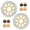 Gold, variant on Front Brake Discs Rotors Pads For KAWASAKI ZX6R Ninja 600CC 2007-2016 Z 1000 2007-2009 Z 750 2011-2012