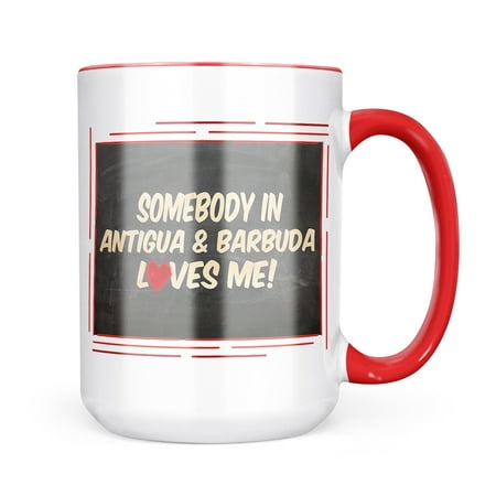 

Neonblond Somebody in Antigua & Barbuda Loves me Caribbean Mug gift for Coffee Tea lovers