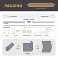 thumbnail image 4 of Vicllax 6'Wx6'H Outdoor Roller Shades Blinds for Patio Crank Operation Sun Blocking, Wheat (Splice), 4 of 10
