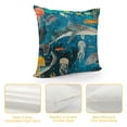 thumbnail image 4 of Whales Colorful Seaweeds and Corals Pillow Cases King Size  Microfiber Pillowcases with Hidden Zipper Soft Comfortable Bed Pillow Covers, 4 of 5