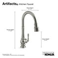 thumbnail image 3 of Kohler K-29709-VS Artifacts Kitchen Sink Faucet, Vibrant Stainless, 3 of 7