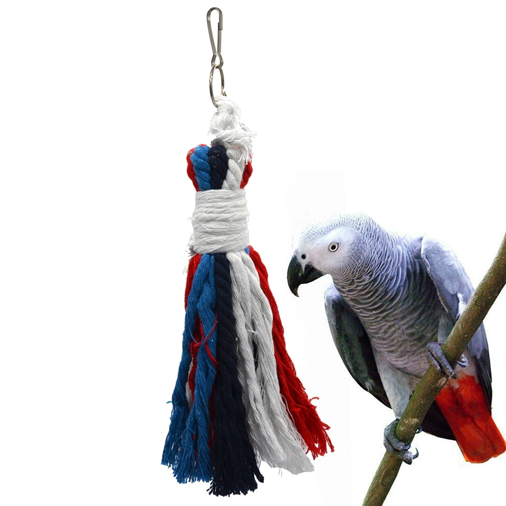 Pet Parrot Chew Toy Cotton Rope Bite Toys for Parrot Bird Budgies Parakeet Cockatoo Cockatiel