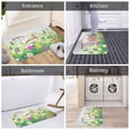 thumbnail image 5 of Sikiie Plants and Insects Print Flannel Anti-slip Floor Mat 16x24in, Thickened Dustproof Entrance Door Mat Floor Mat for Kitchen, Bathroom, Laundry Room, 5 of 7