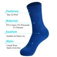 thumbnail image 5 of Women's Cotton Blend Crew Socks 3-Pack - Breathable for Active Wear, Fits Shoe Size 5-10, 5 of 6