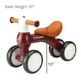 thumbnail image 6 of Trimate Baby Walker Balance Bike, Wine Red - Perfect Ride-On Toy for 1-Year-Olds, with 4 Wheels, Ideal for Boys and Girls (12-24 Months), 6 of 8