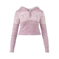 thumbnail image 5 of No Boundaries Fairisle Plush Hoodie, Women's, 5 of 5