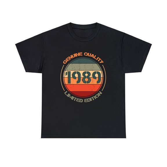 Vintage 1989 T Shirts for Men Retro Funny 1989 Birthday Shirts for Men Plus Size Big and Tall