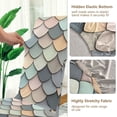 thumbnail image 5 of Yayeee 4 Pack Dining Chair Covers Stretch Parson Chairs Slipcovers Seat Protector, Green Art Pattern, 5 of 6