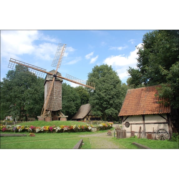 24"x36" Gallery Poster, windmill in munster