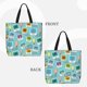 thumbnail image 2 of Disketp World Travel1 Bolsa Tote de Lona para Mujer, Bolso de Hombro y Cruzado con Cierre de Cremallera, 2 of 7