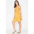 thumbnail image 3 of Casual Sleeveless Deep V-Neck Front Knot Mini Dress by EG Fashion - Rosa Apparel, 3 of 5