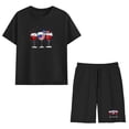 thumbnail image 6 of BaoFuBaoMei Short Sets for Girls 2 Piece Summer V Neck Short Sleeve Tops and Shorts Sets Beach Vacation Travel Outfits, 6 of 9