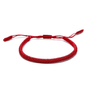 Millam - Pulsera Unisex Budista Ajustable Rojo