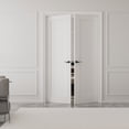 thumbnail image 2 of 36" x 80" Paneled French Door Interior Solid Double Bathroom Pantry Door With Hardware Kit / Handles, 2 of 9