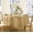 Gold, variant on Newbridge White Damask Barcelona Scroll 52 x 52 inch Square Fabric Holiday Dining Tablecloth