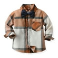 thumbnail image 6 of Toddler Boys Long Sleeve Shirt Tops And Plaid Trousers Pants 3PCS Child Kids Gentleman Bowtie Set&Outfits Overalls Size 3-6 Months, 6 of 8