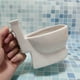 thumbnail image 5 of Taza de cerámica para café con asa, novedosa y con personalidad, 5 of 8