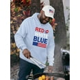 thumbnail image 2 of Red White Blue 4Th Hoodie Men -Image by Shutterstock, Male 5X-Large, 2 of 4
