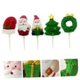 thumbnail image 5 of Raindrops 5-Pack Assorted Color Resin Christmas Cake Toppers for Holiday Baking and Festive Cake Decorations, 5 of 5