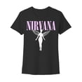 thumbnail image 1 of Playera Nirvana Para Mujer, Manga Corta Negro Talla M, 1 of 4