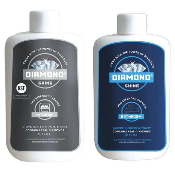 Diamond Shine Professional Combo Pack Bathroom & Kitchen Cleaners Cooktops, Toilets, Stainless Steel