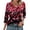Shirts-143Multicolor, variant on Gamivast Women's Blouses & Button-Down Shirts Floral Print V-Neck 3/4 Sleeve Tops Boho Tops Loose Fit Spring Tunic Tops for Women Casual