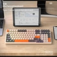 thumbnail image 5 of Teclado mecánico K98 Teclado silencioso de 100 teclas para escritorio (eje amarillo naranja), 5 of 5
