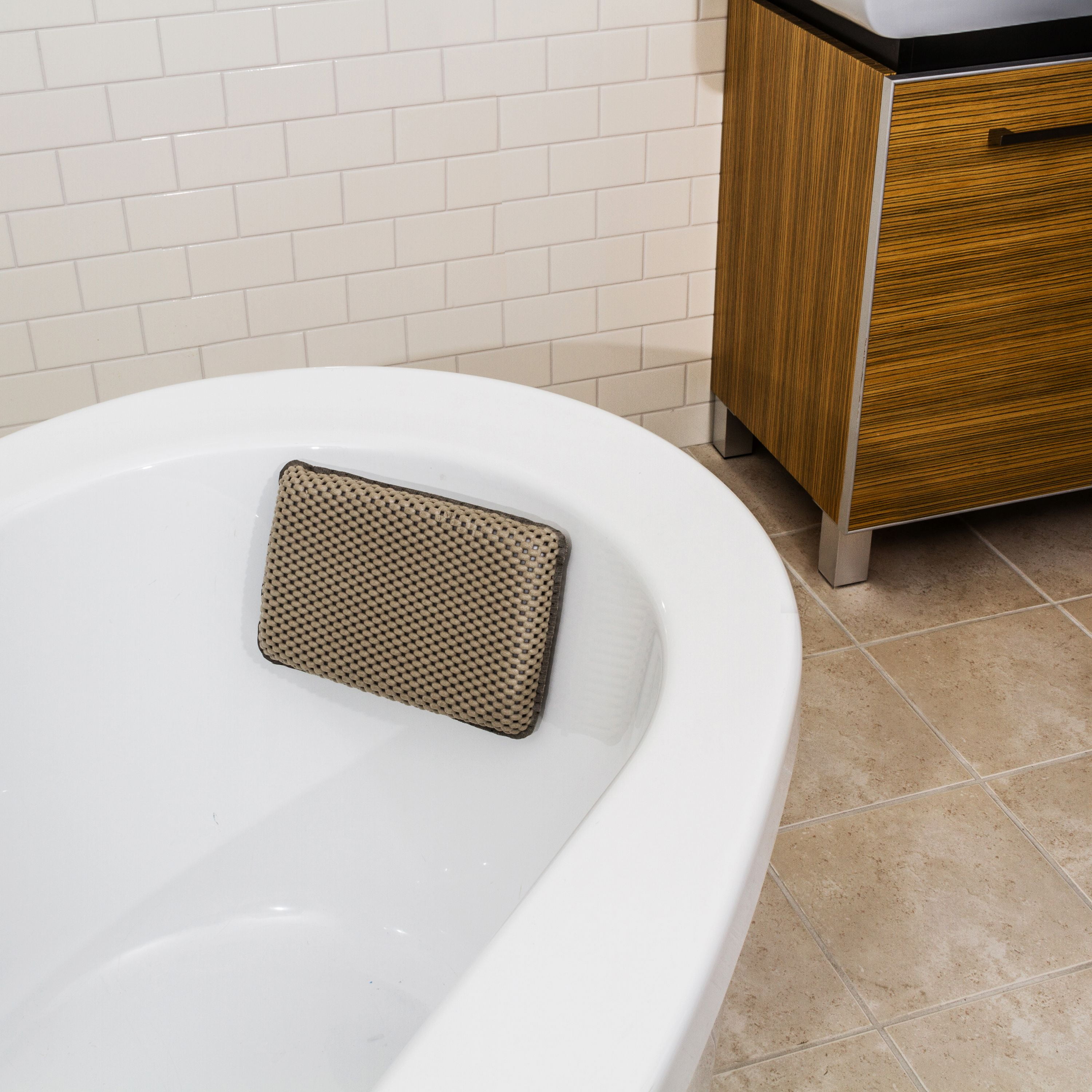 Splash Home Softee Non Slip Bath Pillow Luxurious Cushion Spa for