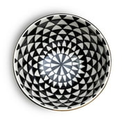 Thyme & Table Medallion Ceramic Bowl Black and White
