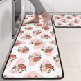 thumbnail image 2 of Kitchen Rugs Sets Of 2,Pink Cow Strawberry Pattern Anti Fatigue Kitchen Mat Rugs Non Slip Washable,Decorative Kitchen Floor Mats for Kitchen,Sink,Laundry,17"x47"+17"x47", 2 of 5
