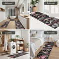 thumbnail image 5 of Pioneer Flower Floral Print Pattern Kitchen Rugs Sets Of 3,Kitchen Runner Rugs Non Skid Washable,Decorative Kitchen Floor Mats for Kitchen,Sink,Laundry,17"x30"+ 17"x47" + 17"x59", 5 of 6